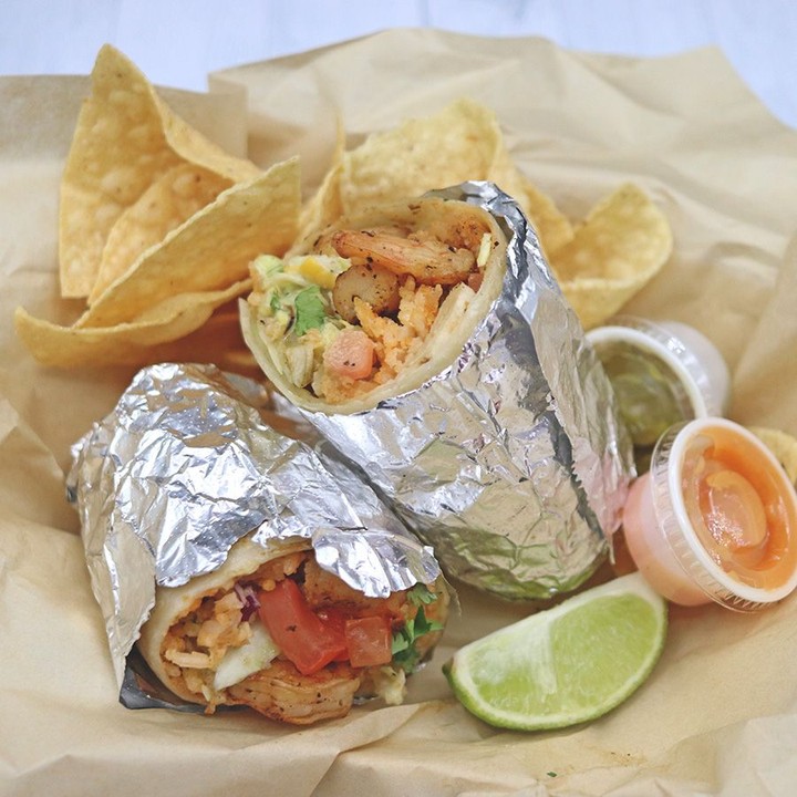 Street tacos with cilantro and lime