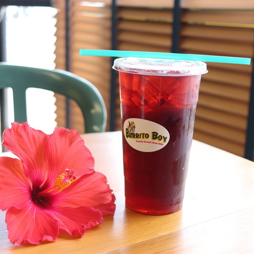 Customers enjoying burritos